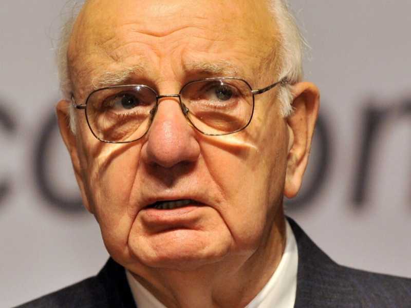 Paul Volcker (foto LaPresse)