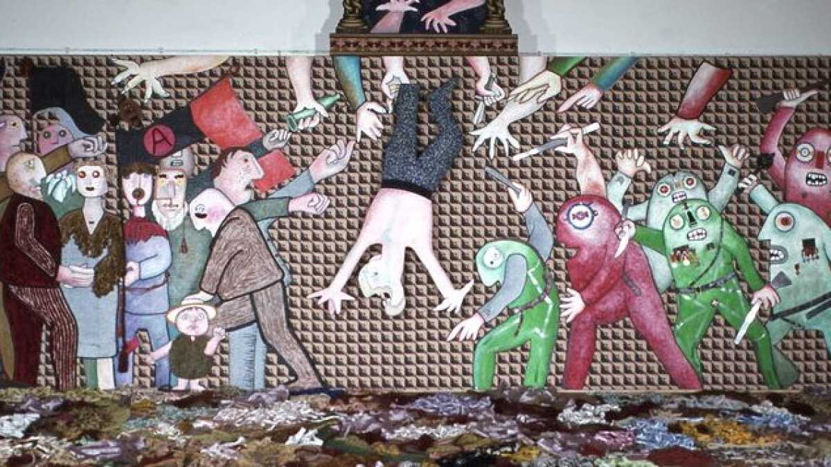 Immagine di L’assassinio di Pinelli diventò il suo funerale. Storia accidentata di un dipinto