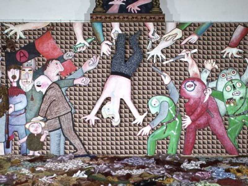 Enrico Baj, "I funerali dell&rsquo;anarchico Pinelli", 1972