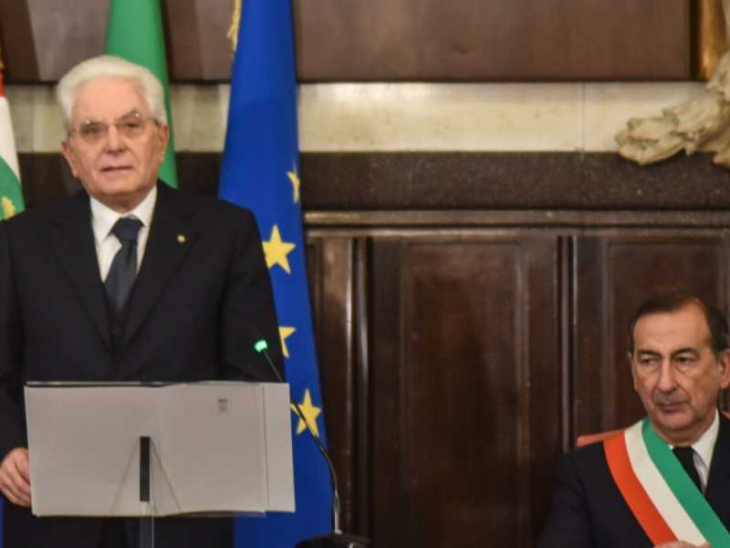 Milano ricorda la strage: Mattarella al consiglio comunale speciale (foto LaPresse)
