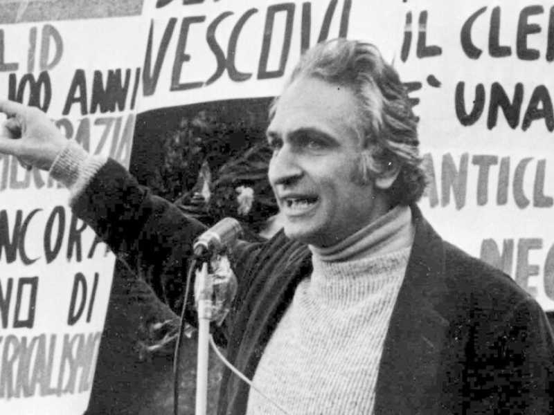Marco Pannella nel 1970 (foto LaPresse)