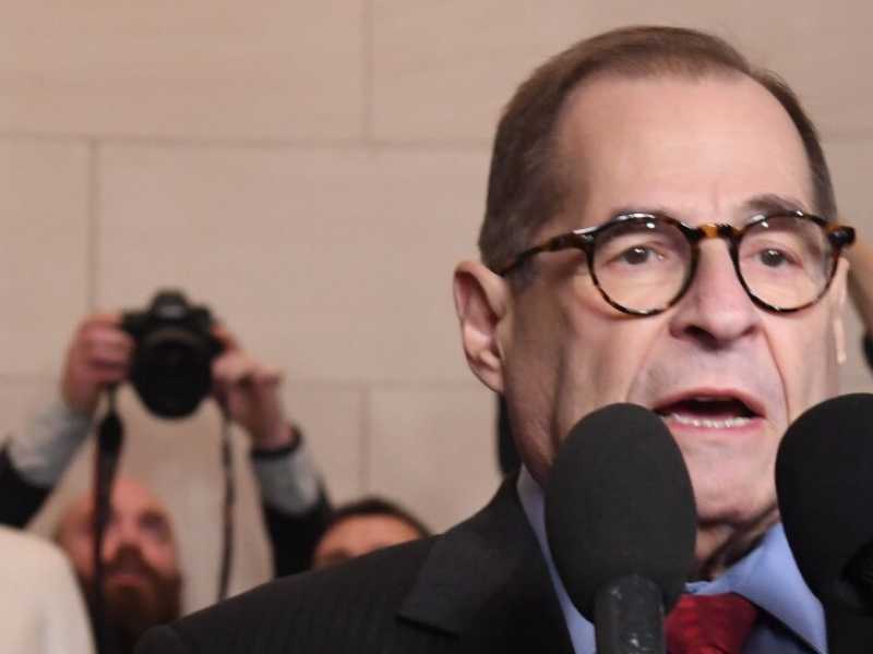 Il presidente democratico della commissione Giustizia della Camera Jerry Nadler (foto LaPresse)