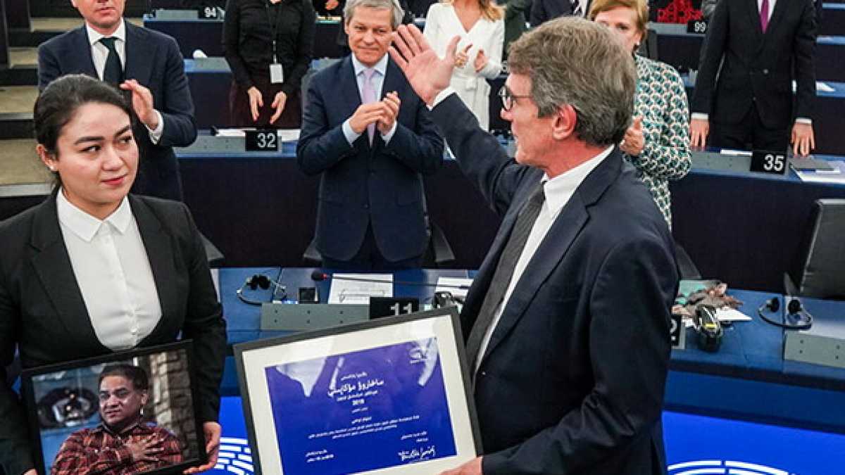 Immagine di La consegna del premio Sacharov 2019 a Ilham Tohti