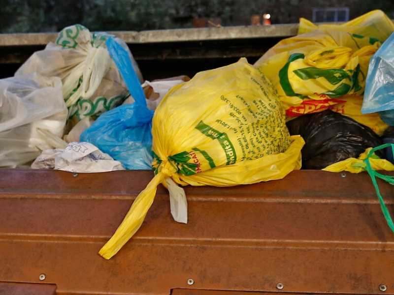 Rifiuti a Roma (foto LaPresse)
