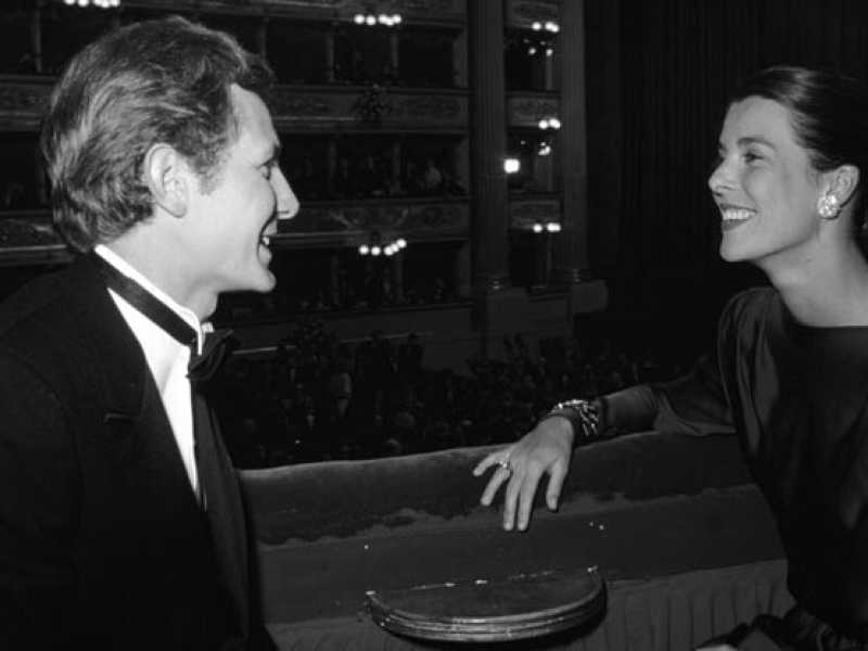 Carolina di Monaco in un palco della Scala