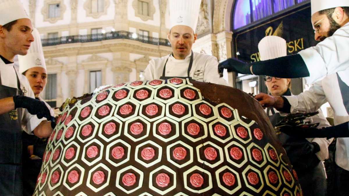 Immagine di Panettone in tavola