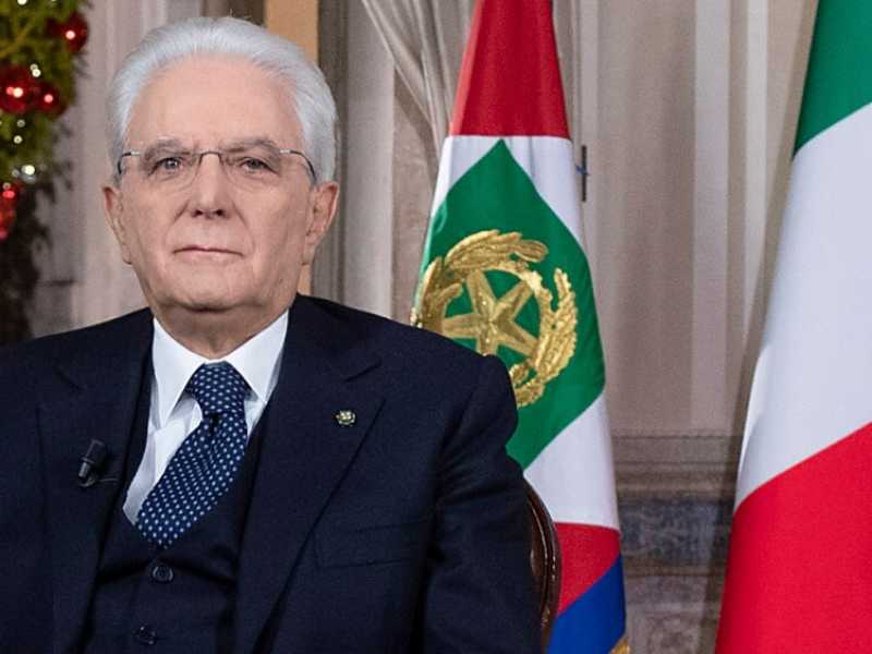 Il Presidente Il presidente della Repubblica, Sergio Mattarella, durante il discorso di fine anno (foto Quirinale)