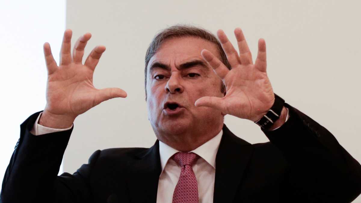 Immagine di Ghosn fuori custodia