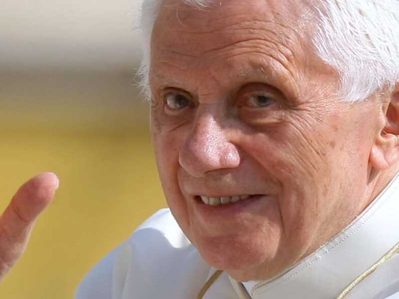 Il Papa emerito Benedetto XVI (foto LaPresse)