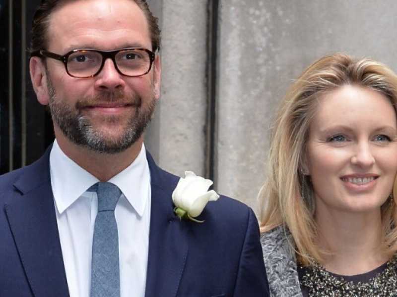 James Murdoch con la moglie Kathryn (foto LaPresse)
