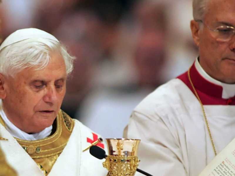 Benedetto XVI (foto LaPresse)