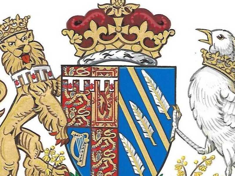Lo stemma realizzato per il matrimonio di Harry e Meghan dalla Casa Reale