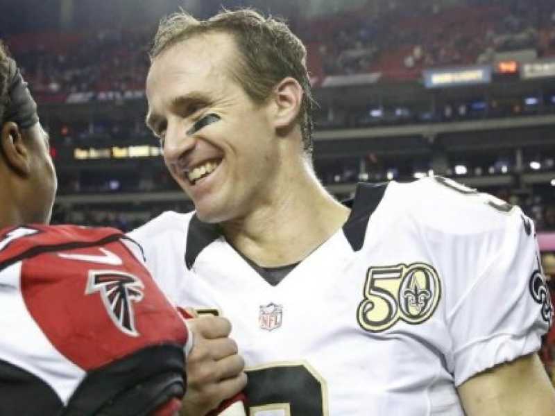 Drew Brees, quarterback dei New Orleans Saints (foto LaPresse)