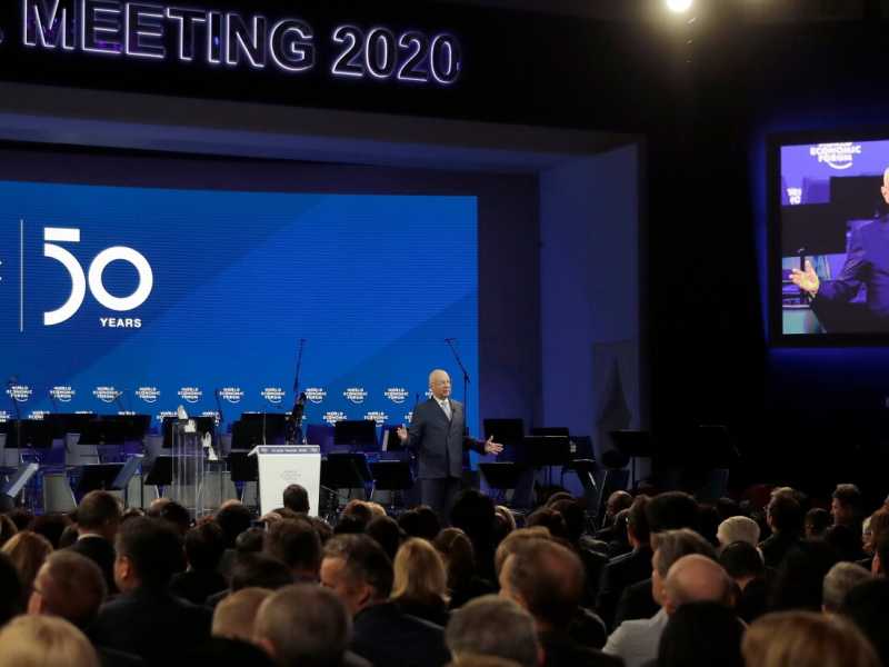 Al via il Forum economico mondiale di Davos (foto LaPresse)