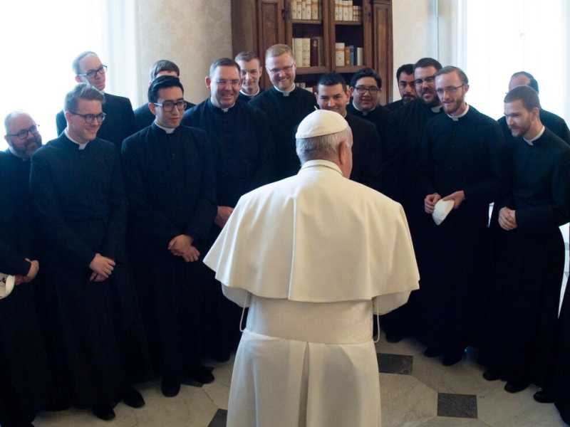 Papa Francesco in Udienza con Ecc.mi Presuli della Conferenza Episcopale degli Stati Uniti d'America (LaPresse)