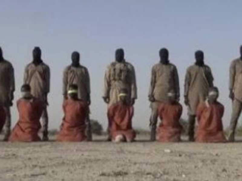  Un frame del video diffuso dall'Isis