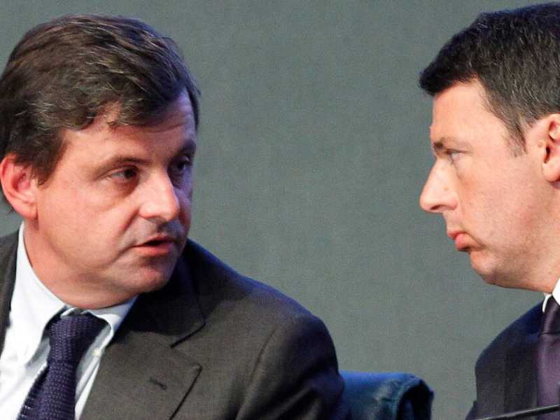 Carlo Calenda e Matteo Renzi (foto LaPresse)