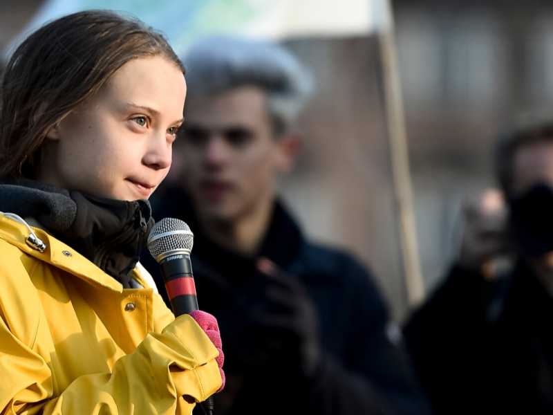 Greta Thunberg (foto LaPresse)