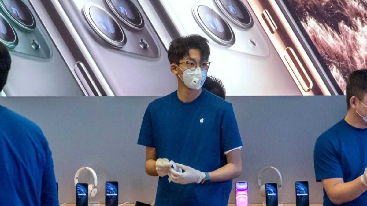 Immagine di Apple colpita dal virus