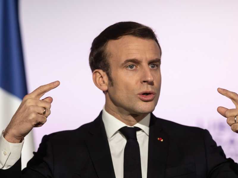 Emmanuel Macron (foto LaPresse)