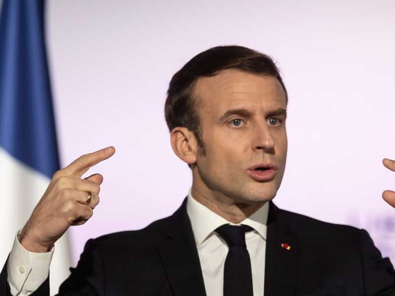 Emmanuel Macron (foto LaPresse)