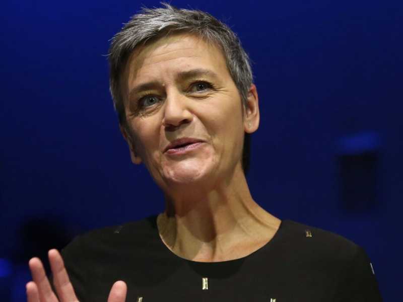 Il Commissario Ue per la Concorrenza,  Margrethe Vestager (foto LaPresse)