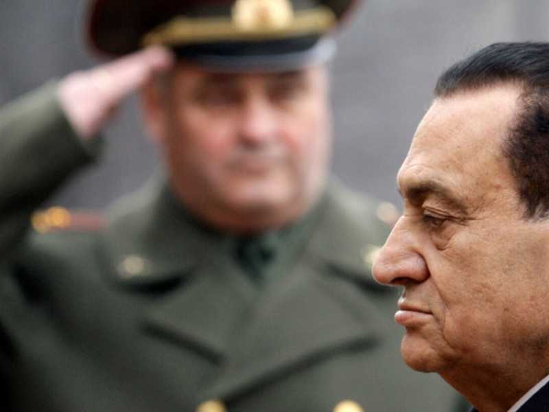 L'ex presidente dell'Egitto Hosni Mubarak, in uno scatto del 2008 (foto LaPresse)