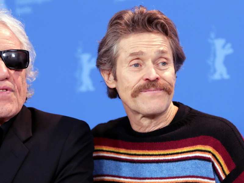 Abel Ferrara e Willem Dafoe al festival del cinema di Berlino (foto LaPresse)