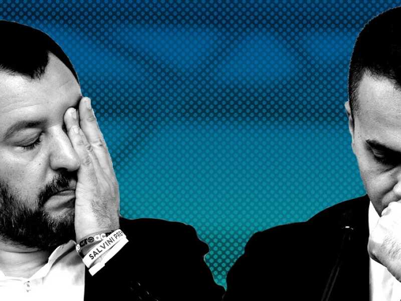 Matteo Salvini e Luigi Di Maio (elaborazione grafica Il Foglio)