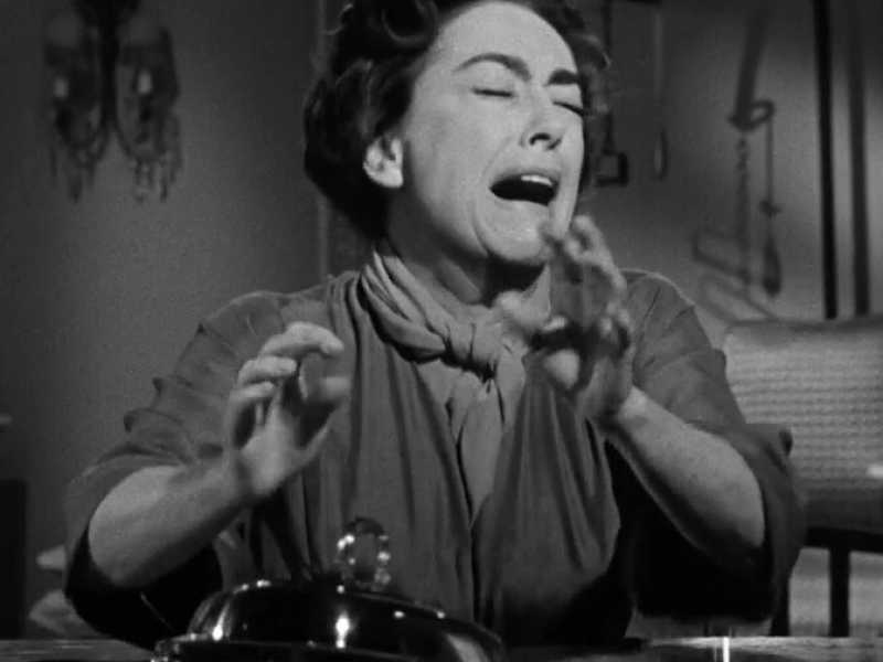 Una scena di &ldquo;Che fine ha fatto Baby Jane?&rdquo; (&ldquo;What Ever Happened to Baby Jane?&rdquo;), thriller psicologico del 1962 diretto da Robert Aldrich e basato sul romanzo di Henry Farrell