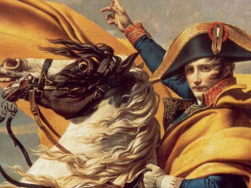 Jacques-Louis David, Napoleone attraversa il passo del Gran San Bernardo, 1800