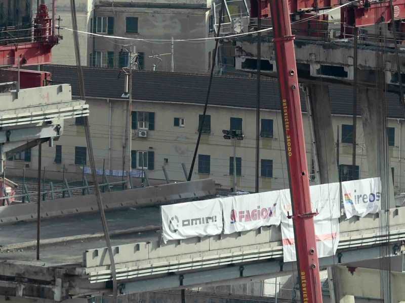 Ponte Morandi a Genova (foto LaPresse)