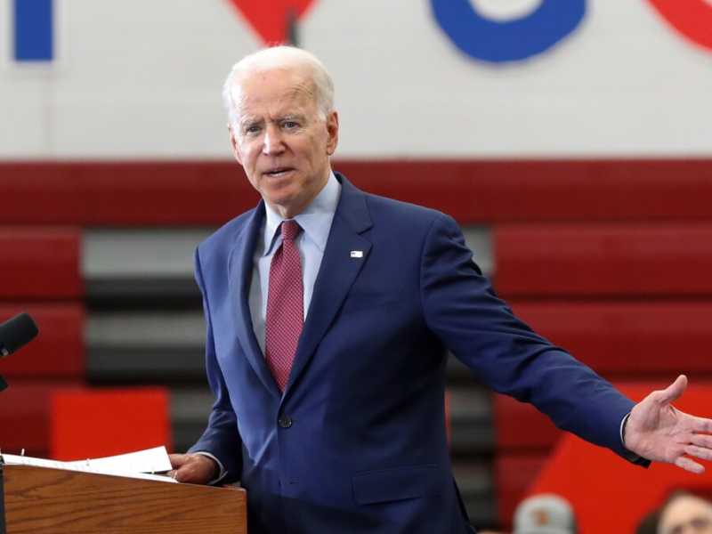 Joe Biden in campagna elettorale a Detroit (foto LaPresse)