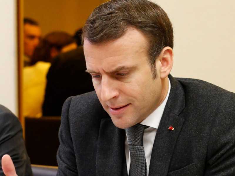 Emmanuel Macron (foto LaPresse)