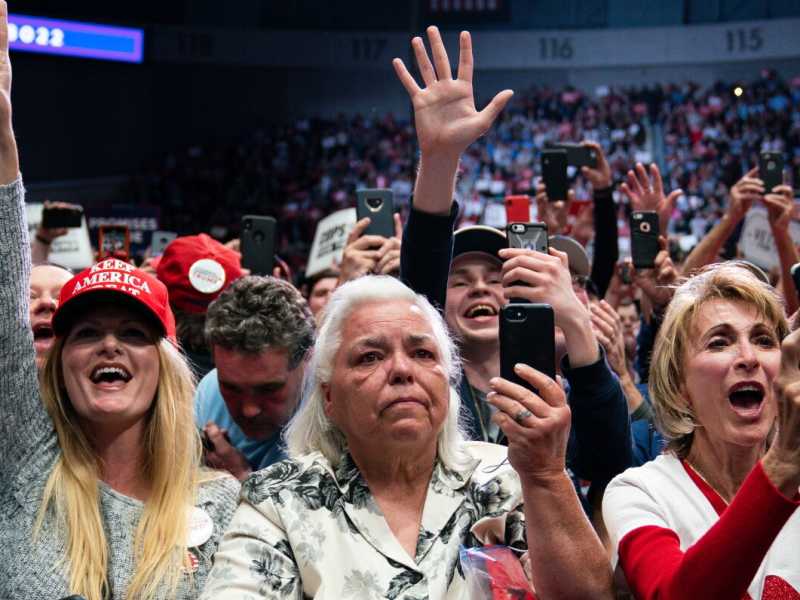 Usa 2020, campagna elettorale a Charlotte di Trump - foto LaPresse