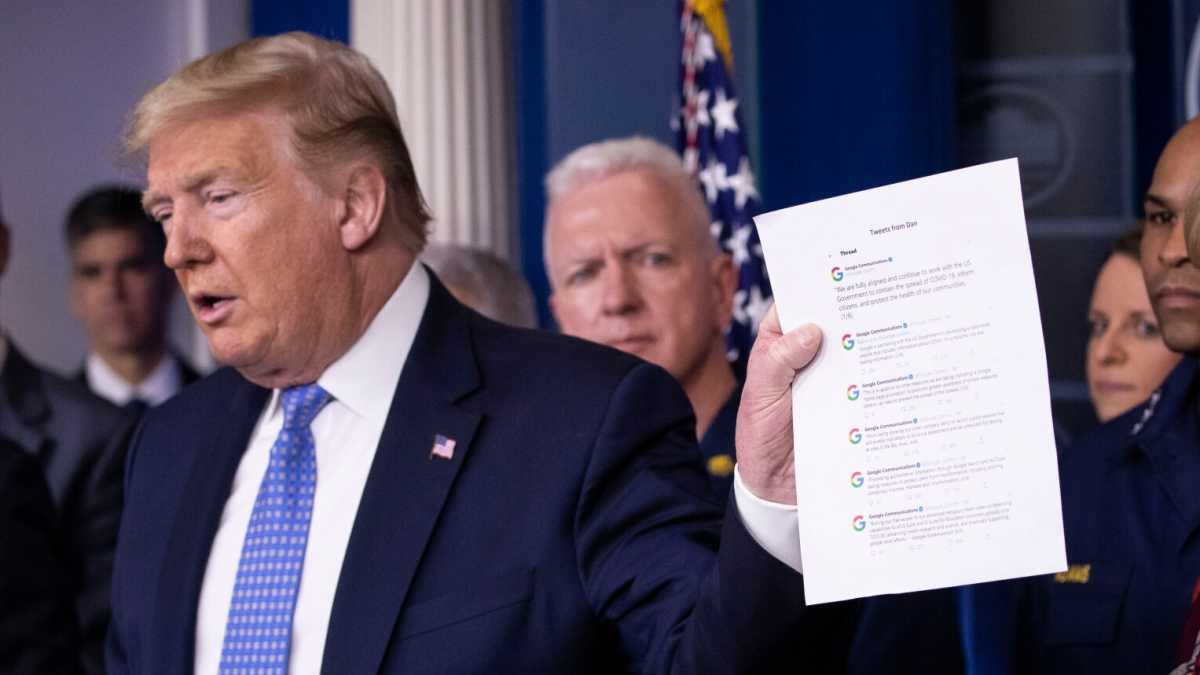 Immagine di Così gli annunci di Trump compromettono la lotta al virus. Il caso Google