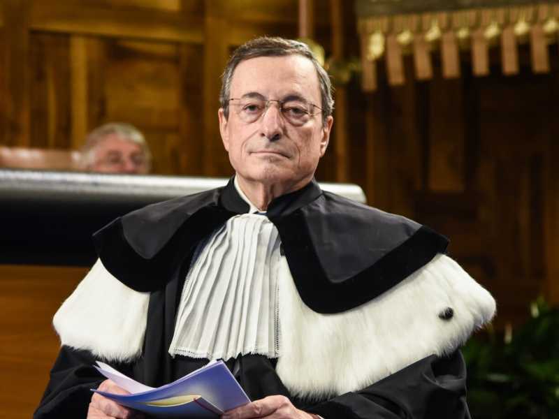Mario Draghi (foto LaPresse)