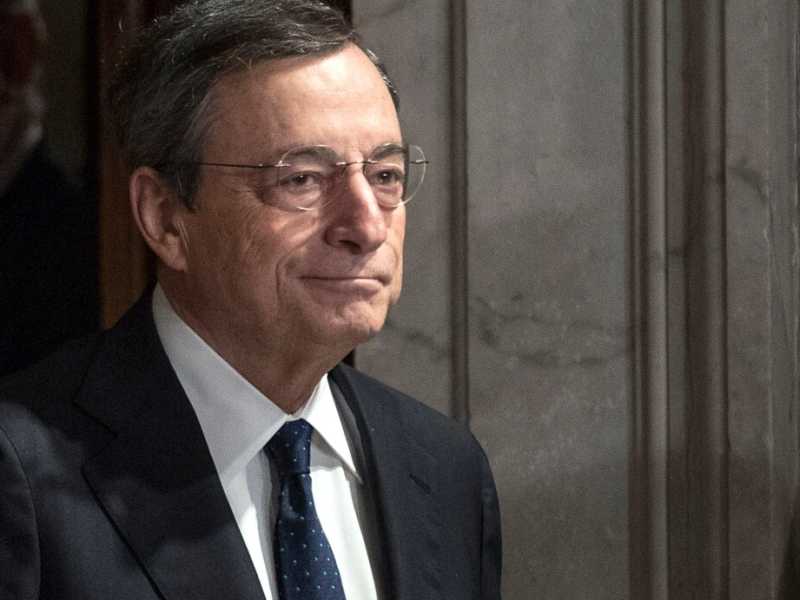 Mario Draghi (foto LaPresse)