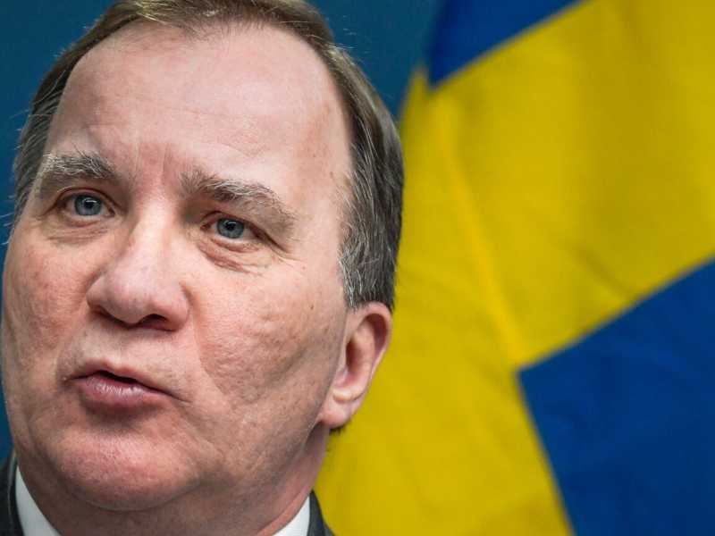 Il primo ministro svedese Stefan Lofven (foto LaPresse)