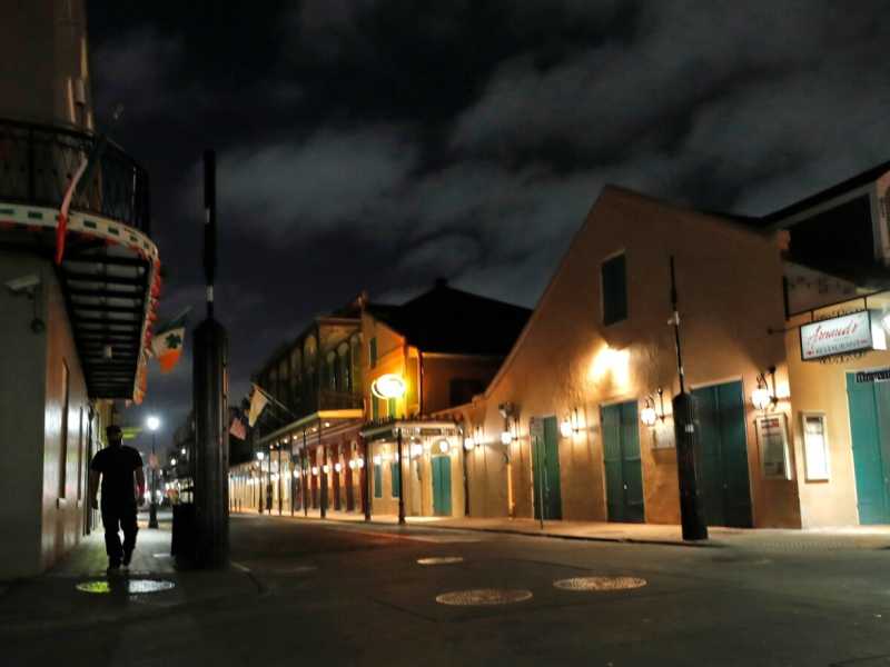 Le strade vuote di New Orleans