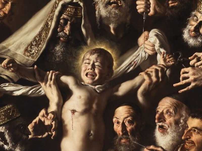 Giovanni Gasparro. Martirio di San Simonino da Trento (dal profilo Facebook dell'autore)