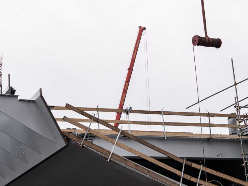 Il cantiere del Nuovo Ponte di Genova (LaPresse)