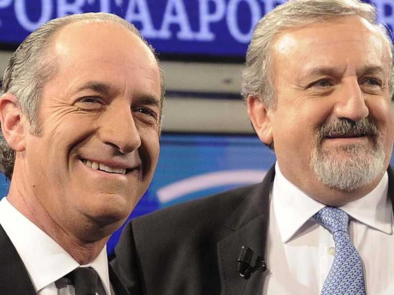 Luca Zaia e Michele Emiliano (foto LaPresse)