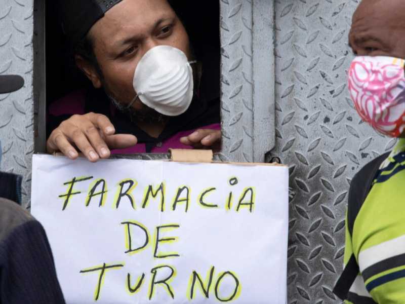 Un'immagine scattata a Caracas lo scorso 24 marzo dopo il lockdown deciso dal presidente Maduro (foto LaPresse)