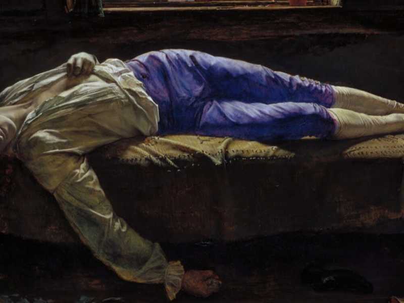 La morte di Chatterton di Henry Wallis