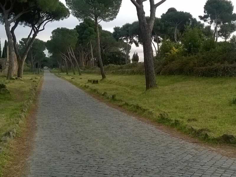 Una veduta dell'Appia antica a Roma