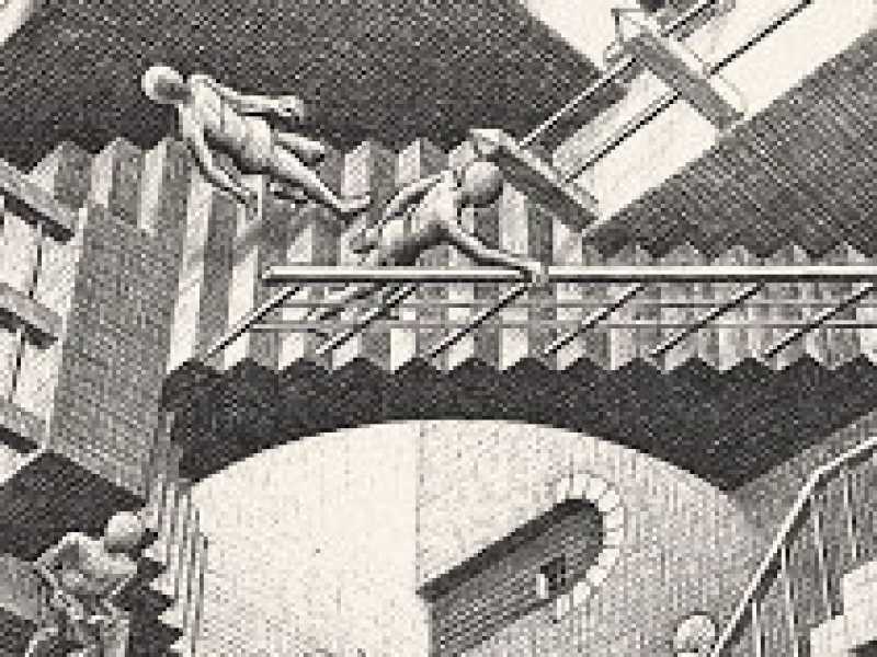 Maurits Cornelis Escher, &ldquo;Relativit&agrave;&rdquo;, 1953