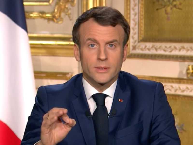 Il presidente francese Emmanuel Macron (LaPresse)