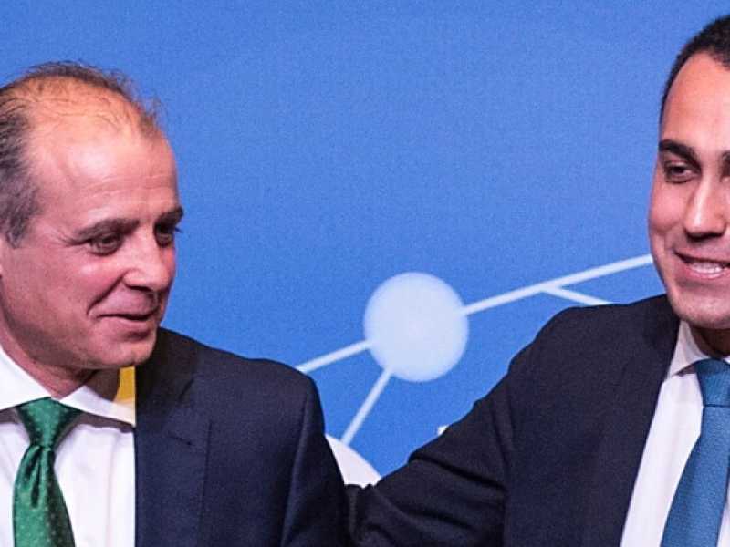 Mimmo Parisi, Luigi Di Maio (foto Roberto Monaldo / LaPresse)