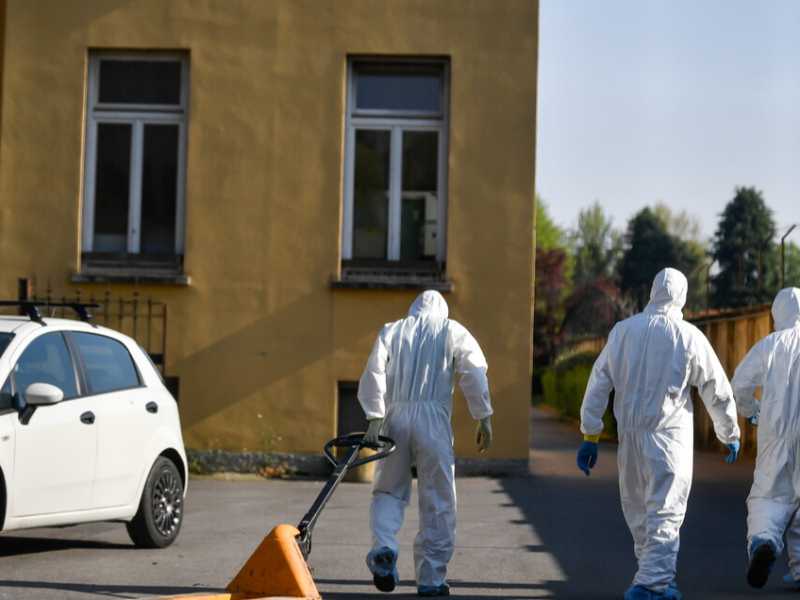 Pio Albergo Trivulzio: l'istituto geriatrico al centro dell'emergenza coronavirus (foto LaPresse)